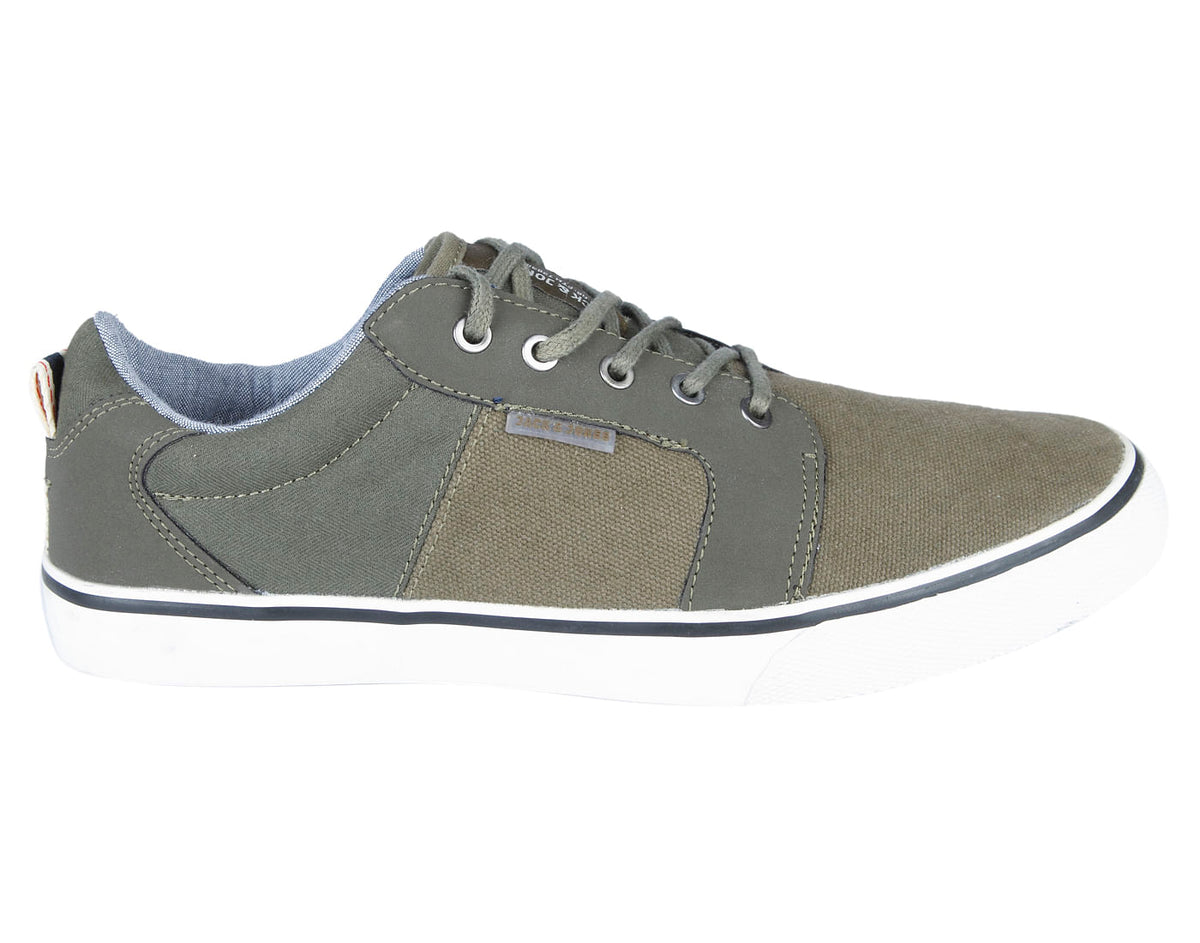 Green Lace Up Canvas Sneakers - 6