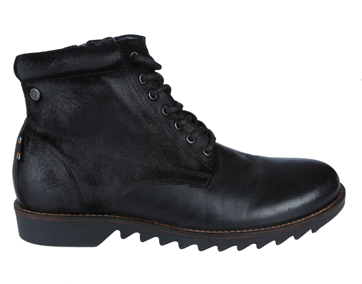 Black Leather Boots - 6