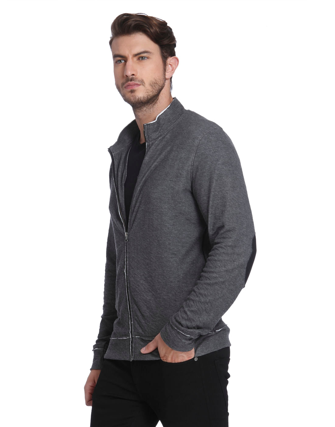 Grey Zip Up Sweatshirt