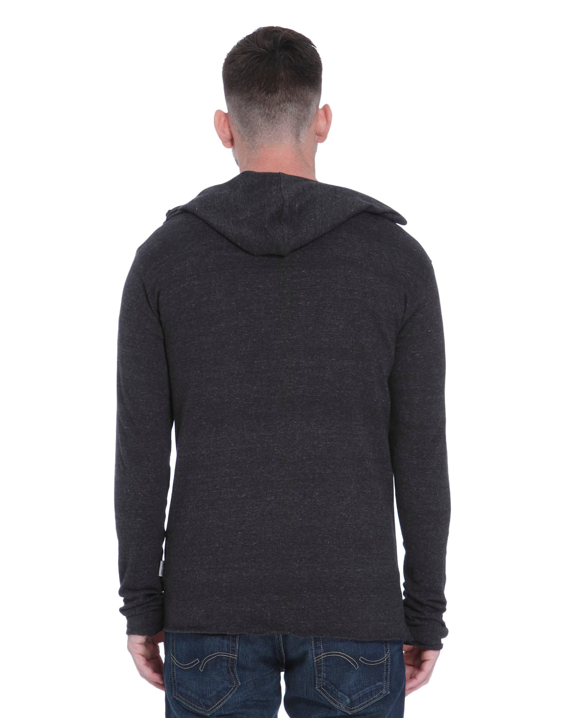 Dark Grey Front Open Cardigan