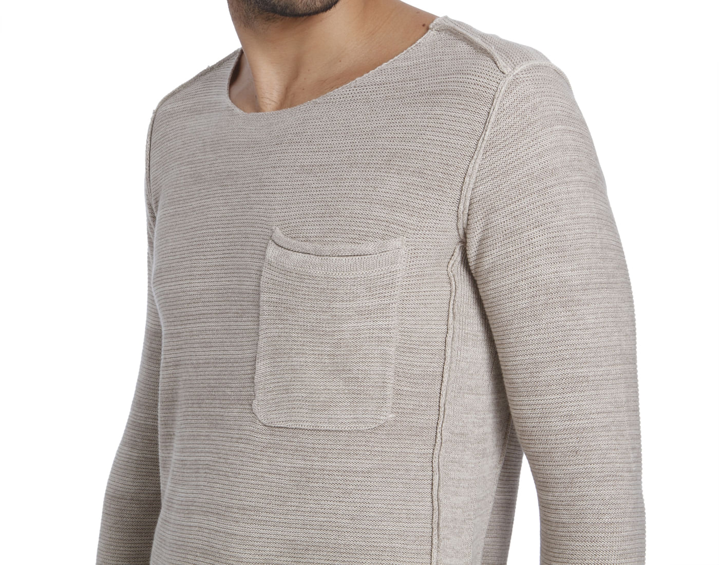 Beige Knit Pullover