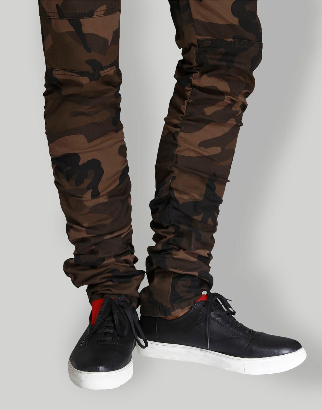 Brown Camo Print Pants