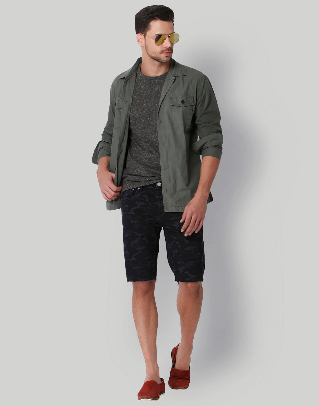 Black Printed Crew Neck T-Shirt