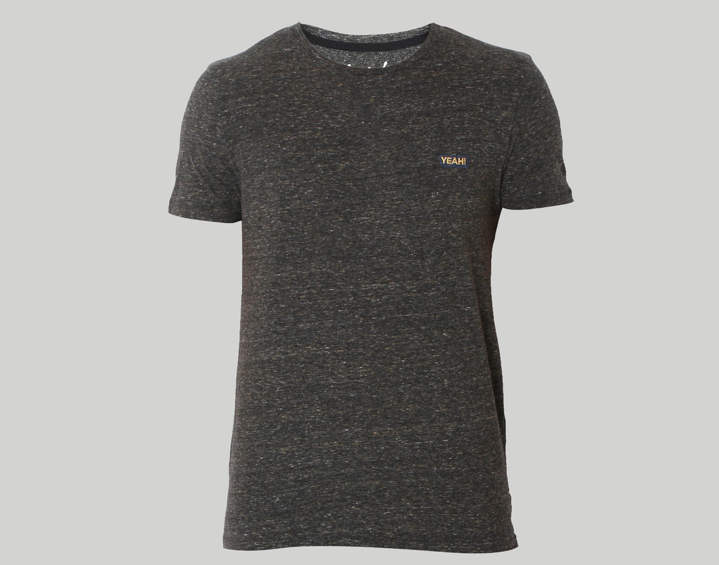 Black Printed Crew Neck T-Shirt