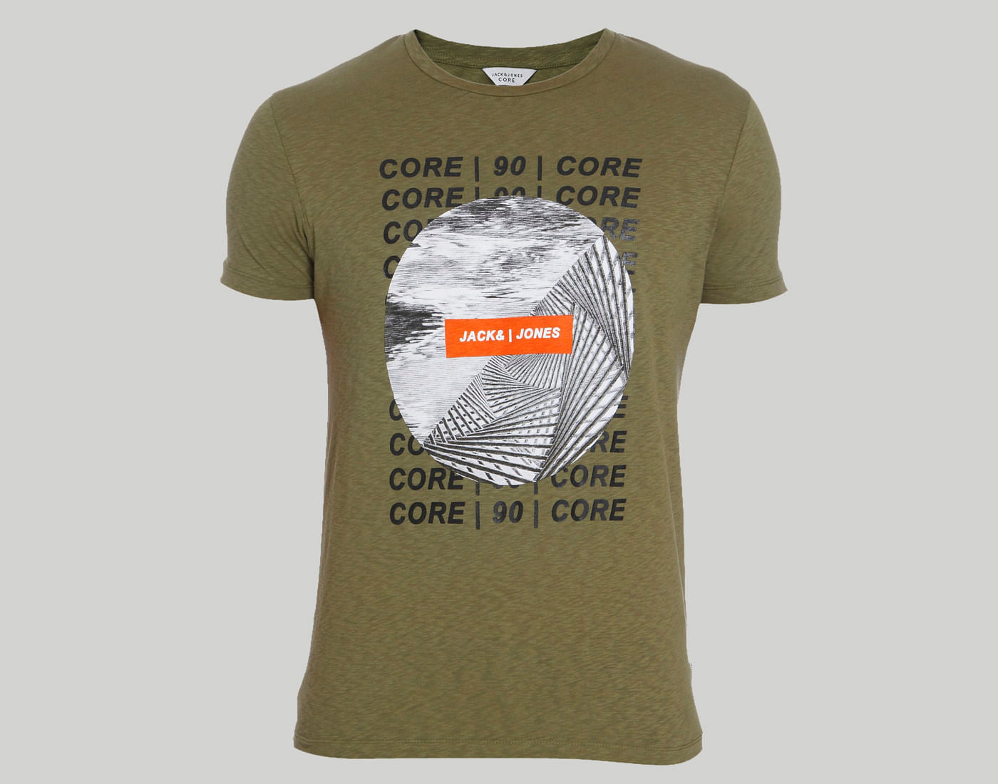 Green Graphic Print Crew Neck T-Shirt