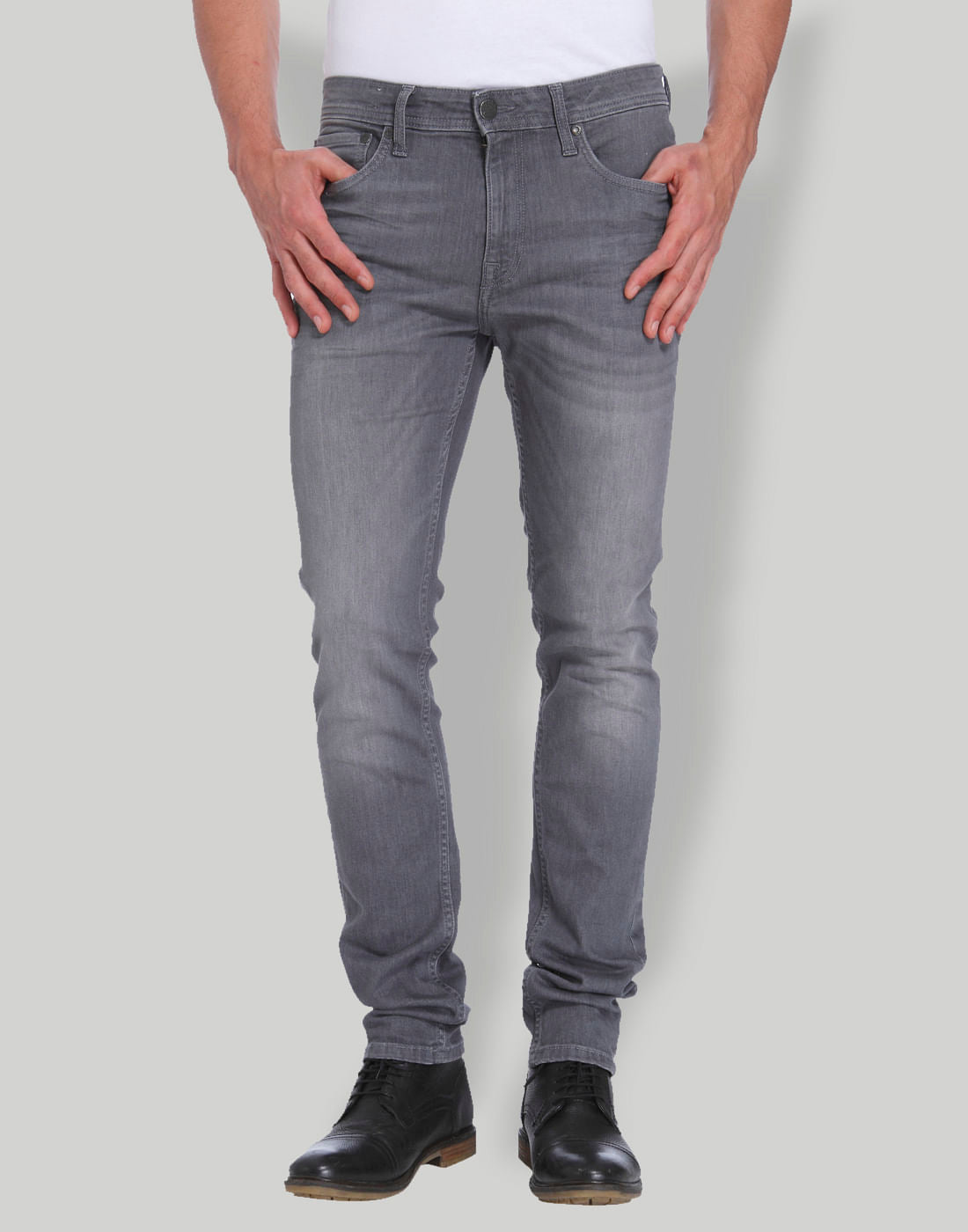 Grey Ben Skinny Fit Jeans - 38/34