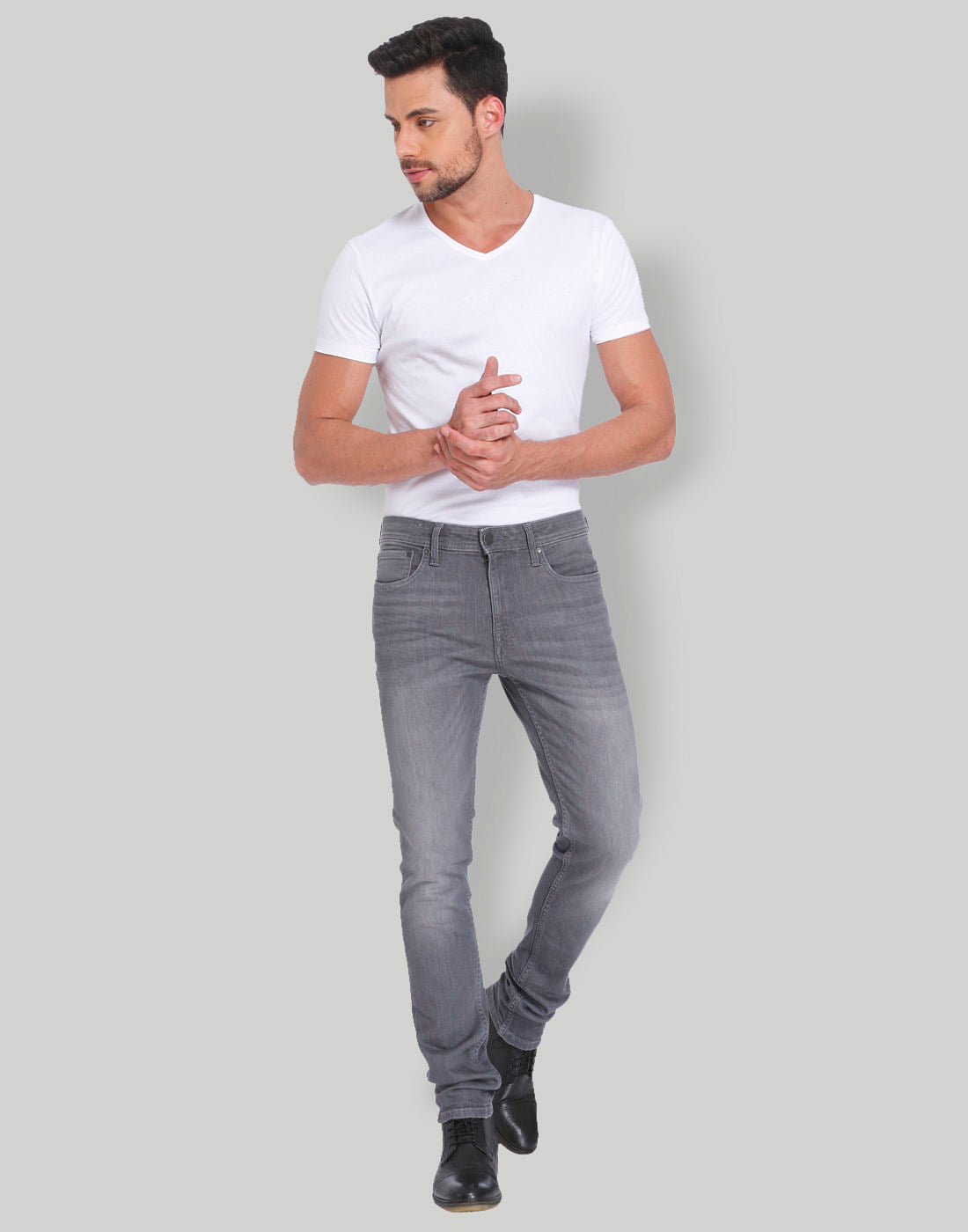 Grey Ben Skinny Fit Jeans