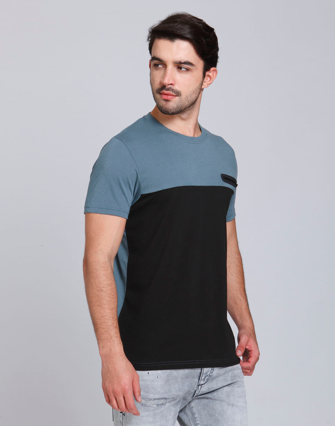 Blue Crew Neck T-Shirt