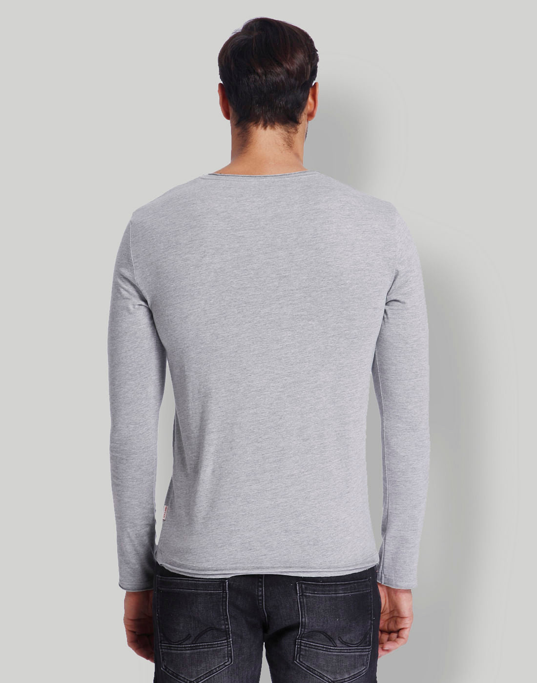 Light Grey V-Neck T-Shirt