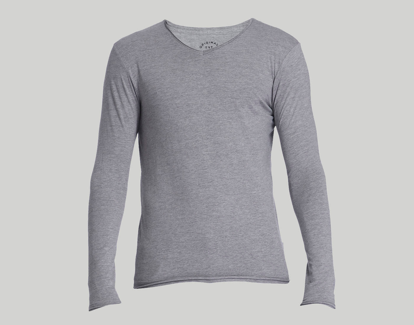 Light Grey V-Neck T-Shirt