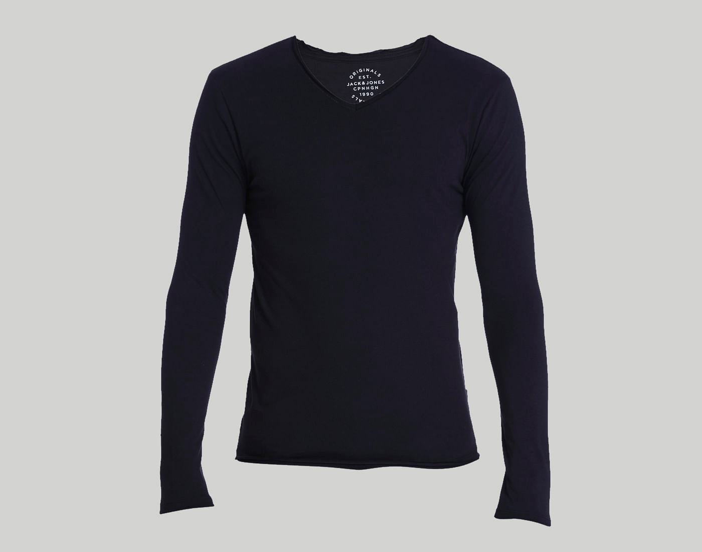 Navy Blue V-Neck T-Shirt