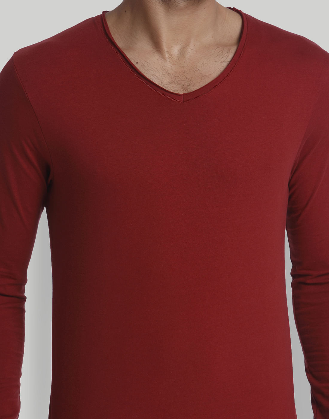 Red V-Neck T-Shirt