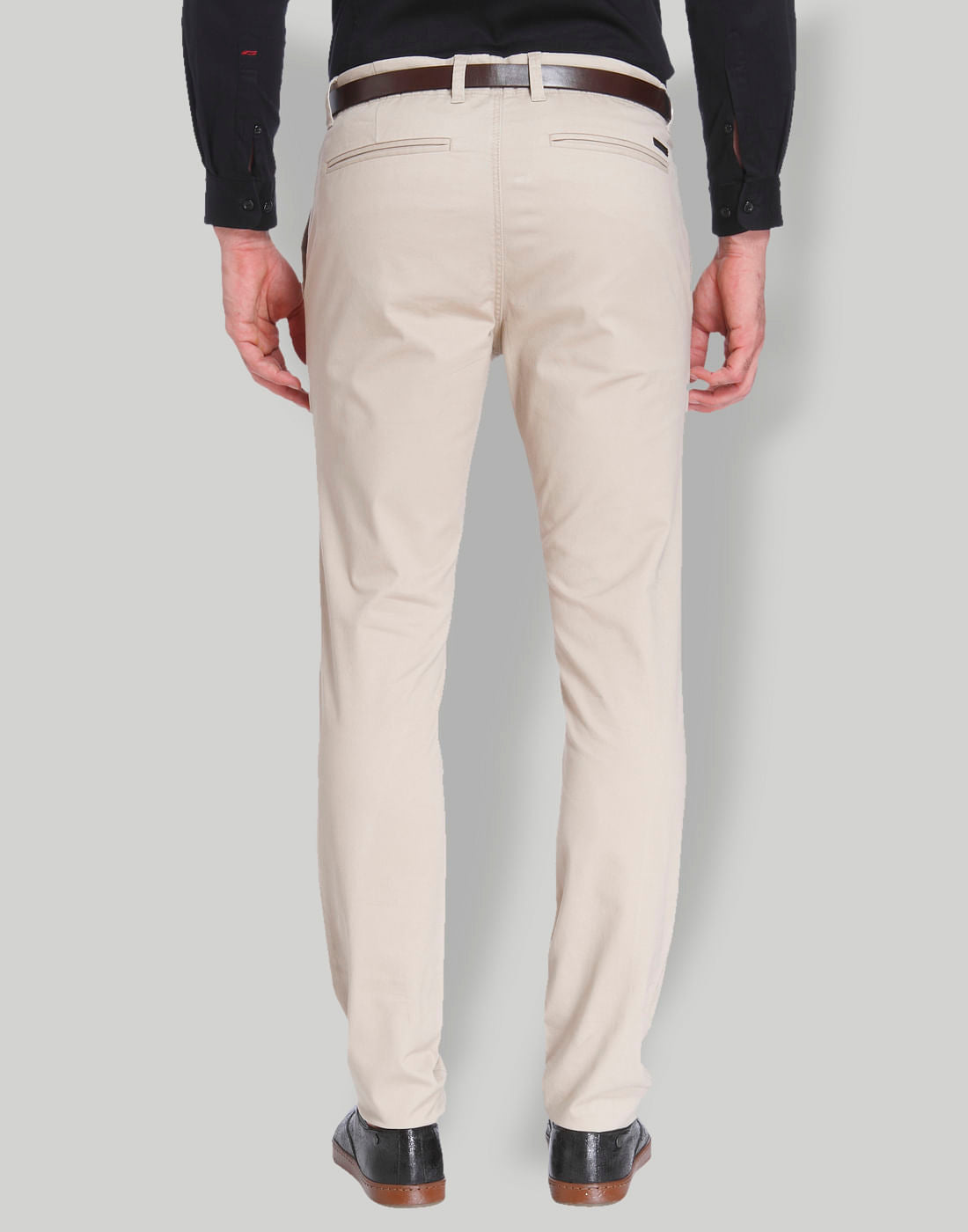 Beige Slim Fit Chinos