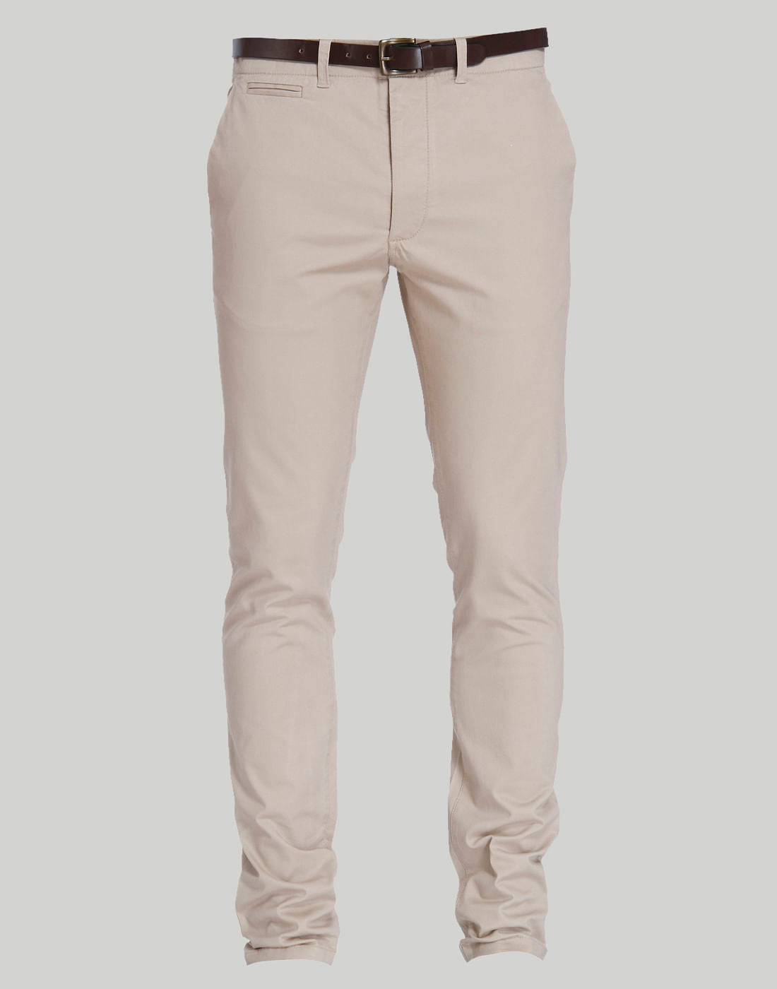 Beige Slim Fit Chinos