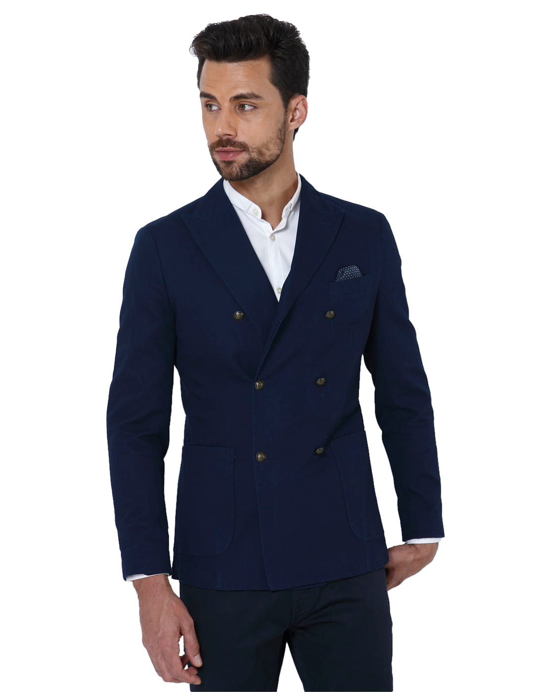 Navy Blue Slim Fit Blazer - 44