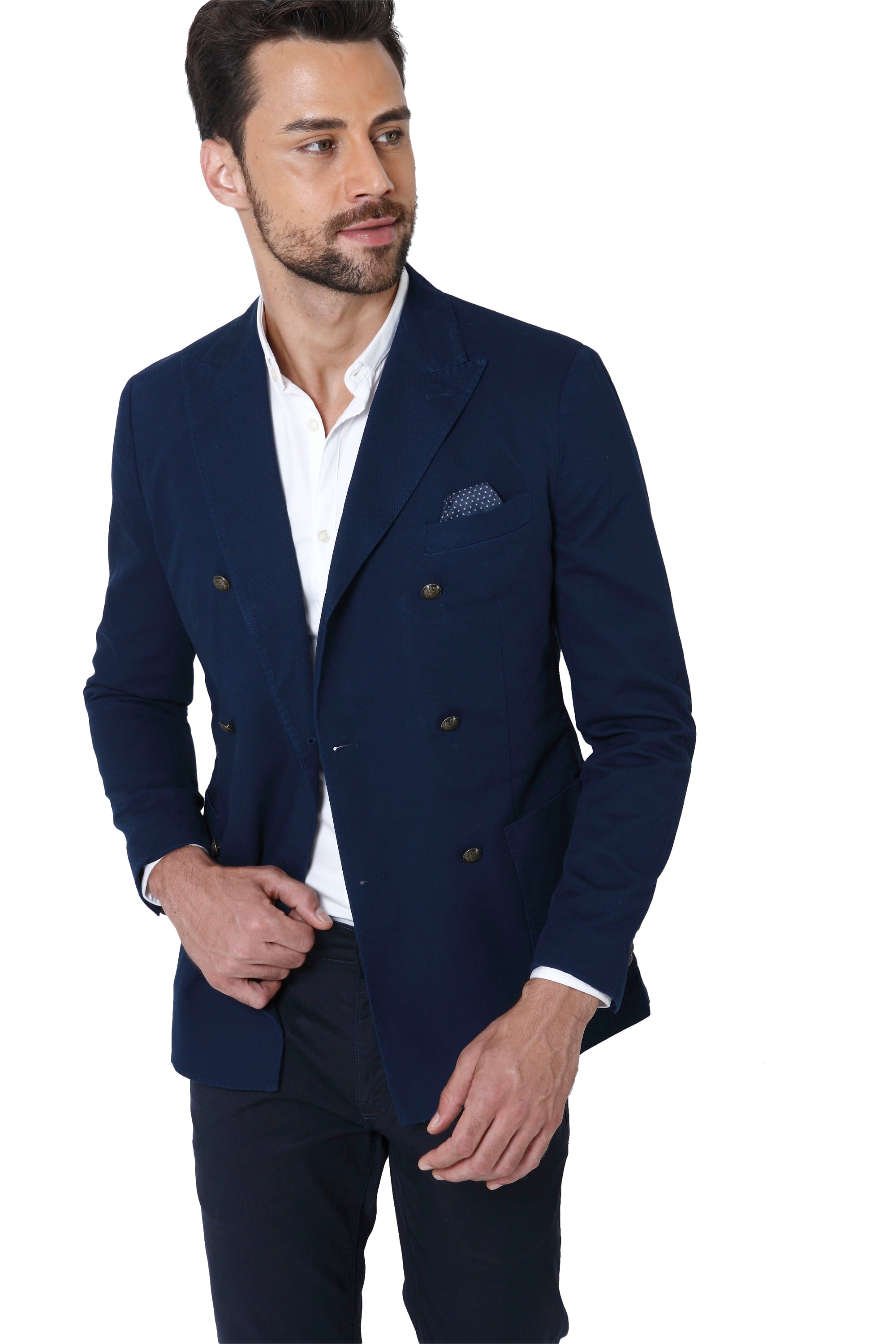 Navy Blue Slim Fit Blazer