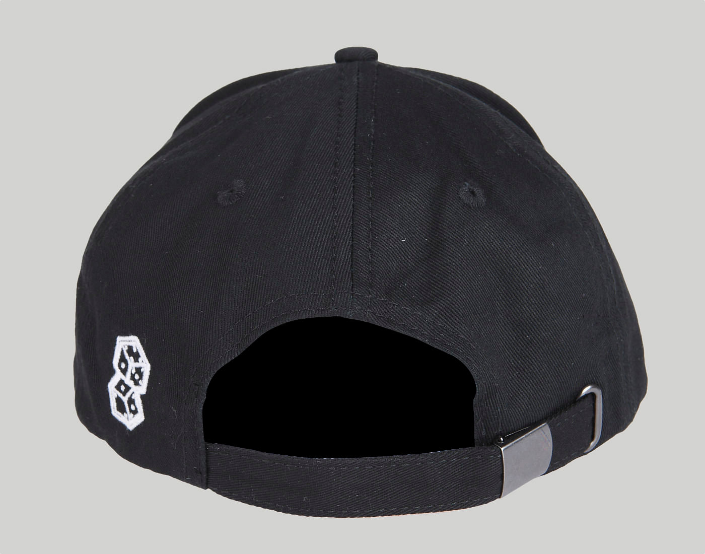 Black Embroidered Baseball Cap