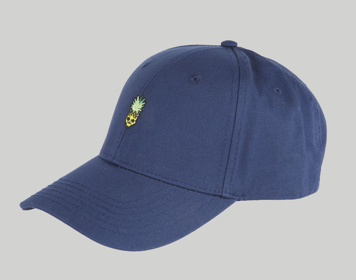 Blue Embroidered Baseball Cap