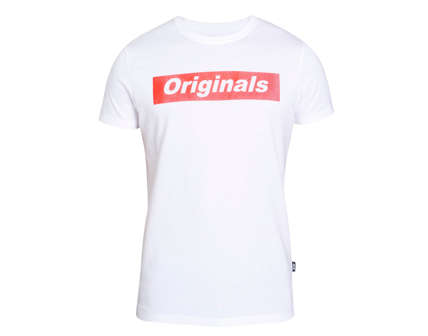 White Text Print Crew Neck T-Shirt