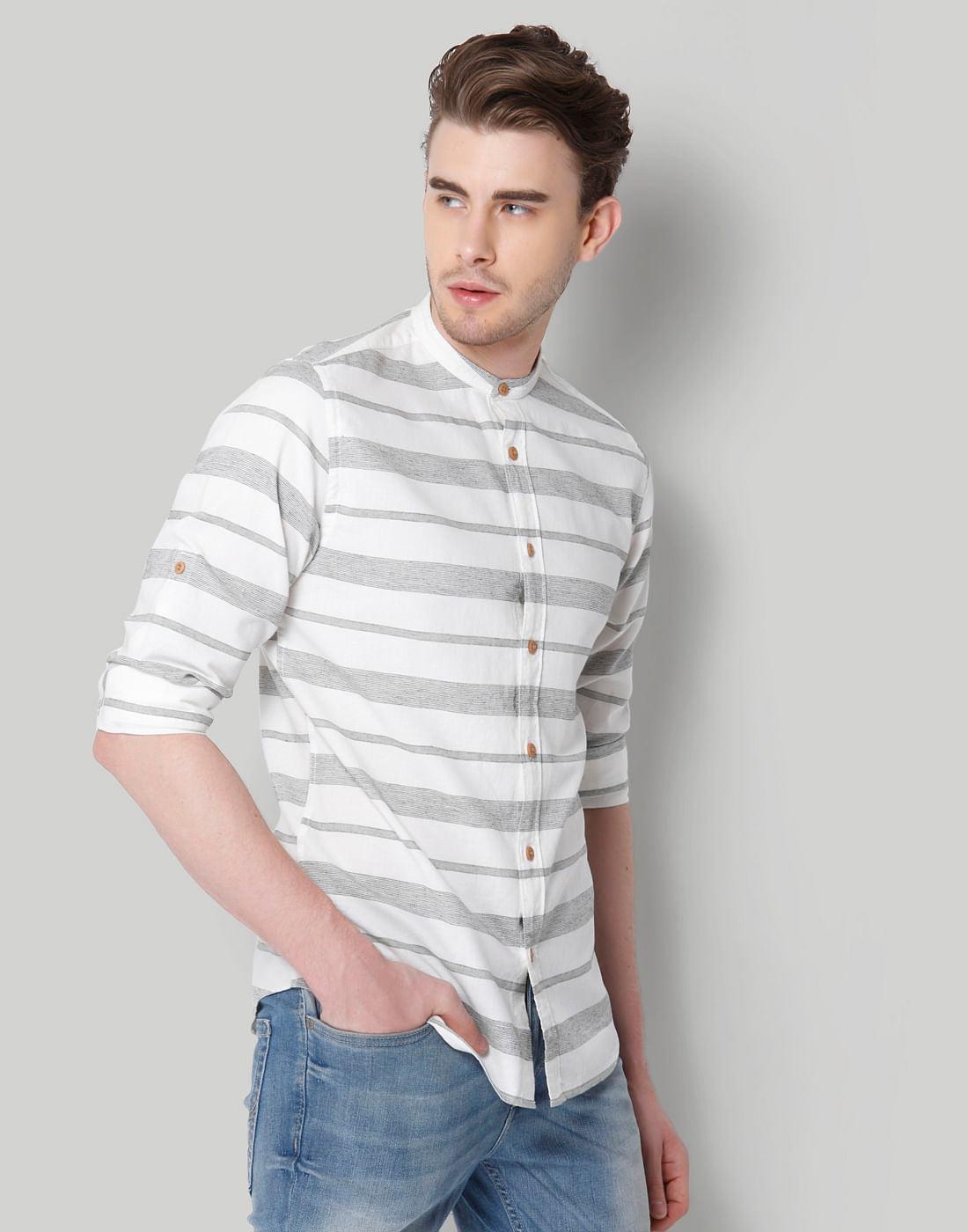 White Slim Fit Shirts