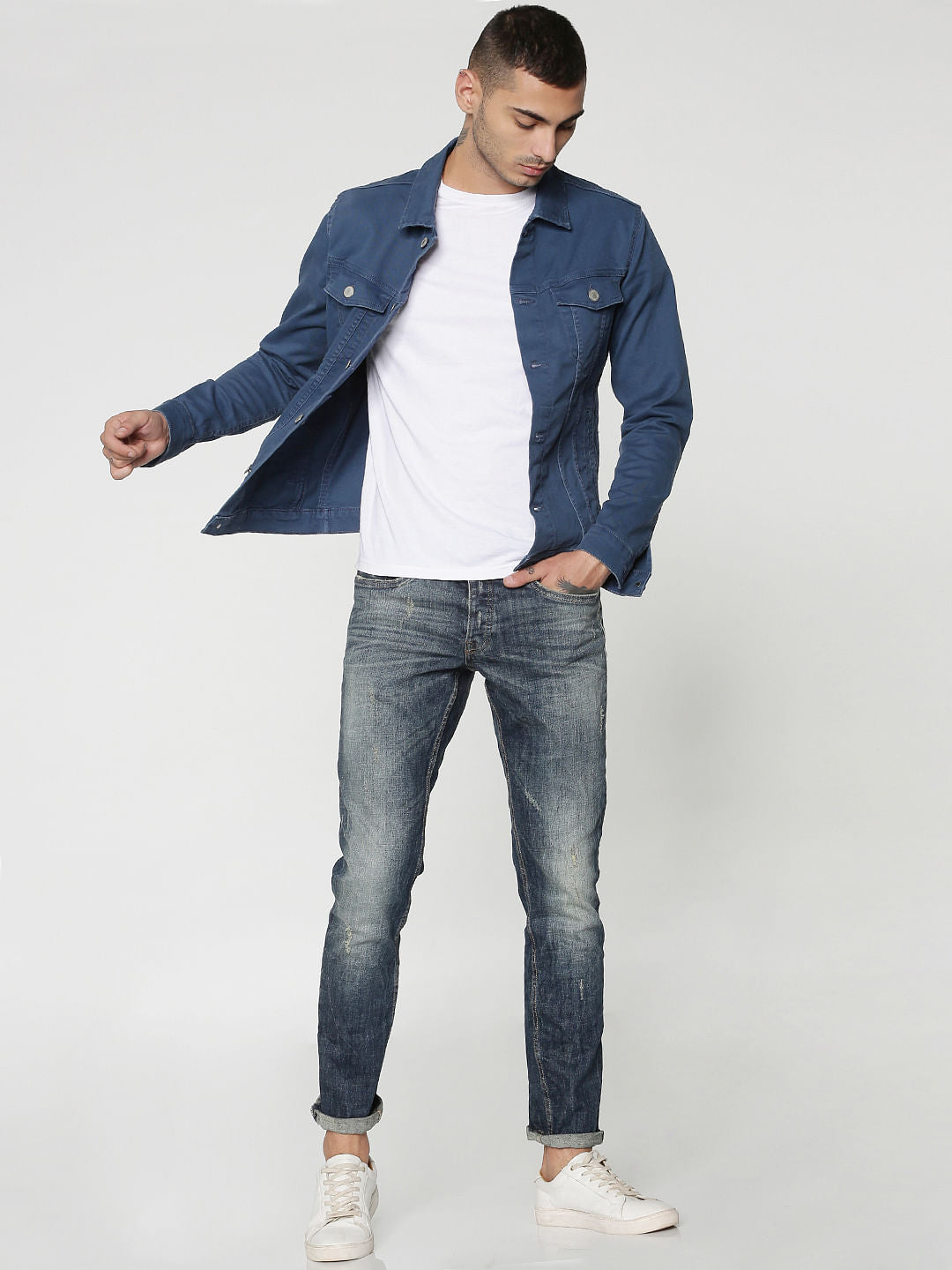 Blue Denim Jacket - S