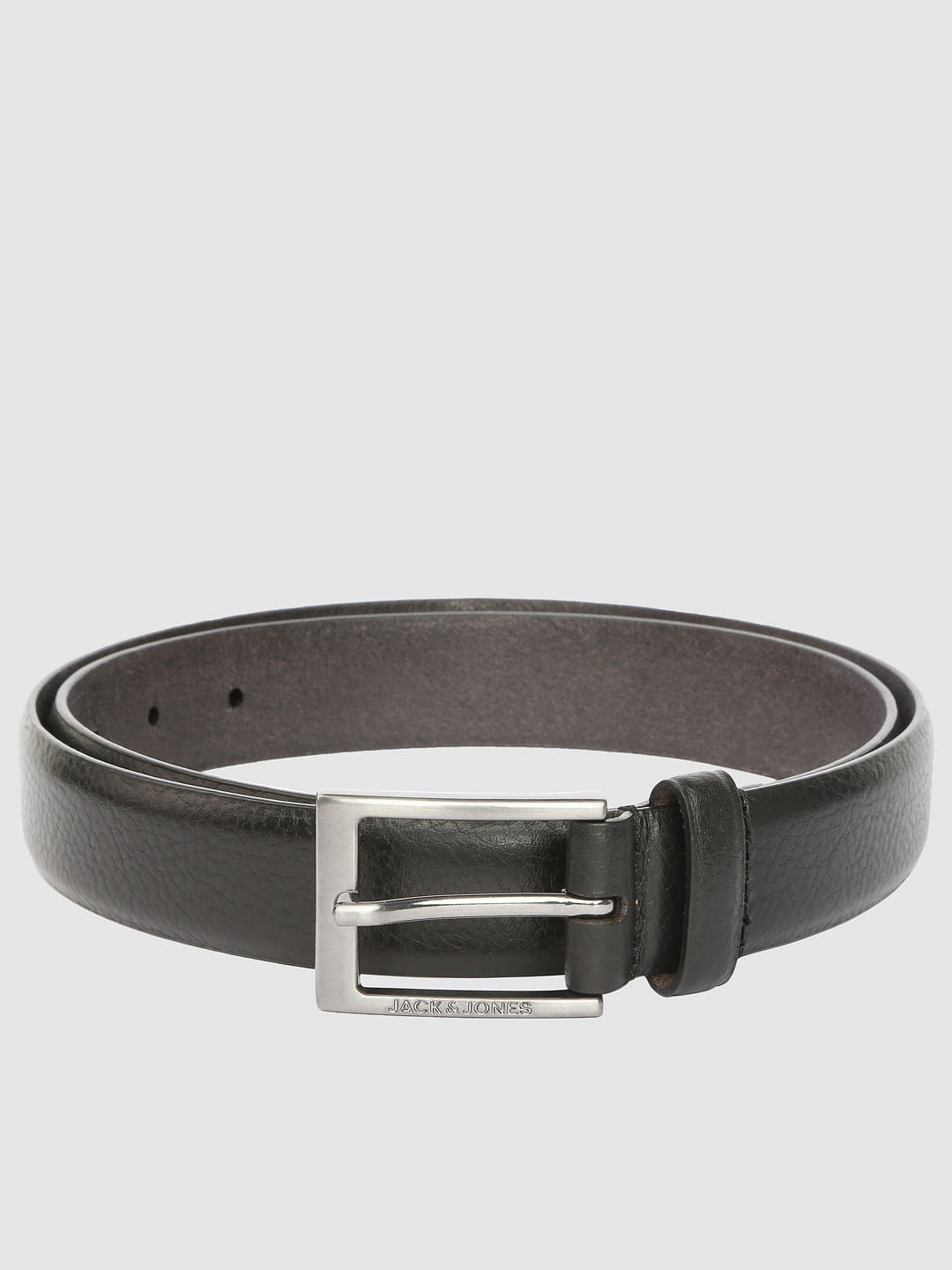 Black Leather Belt - 32