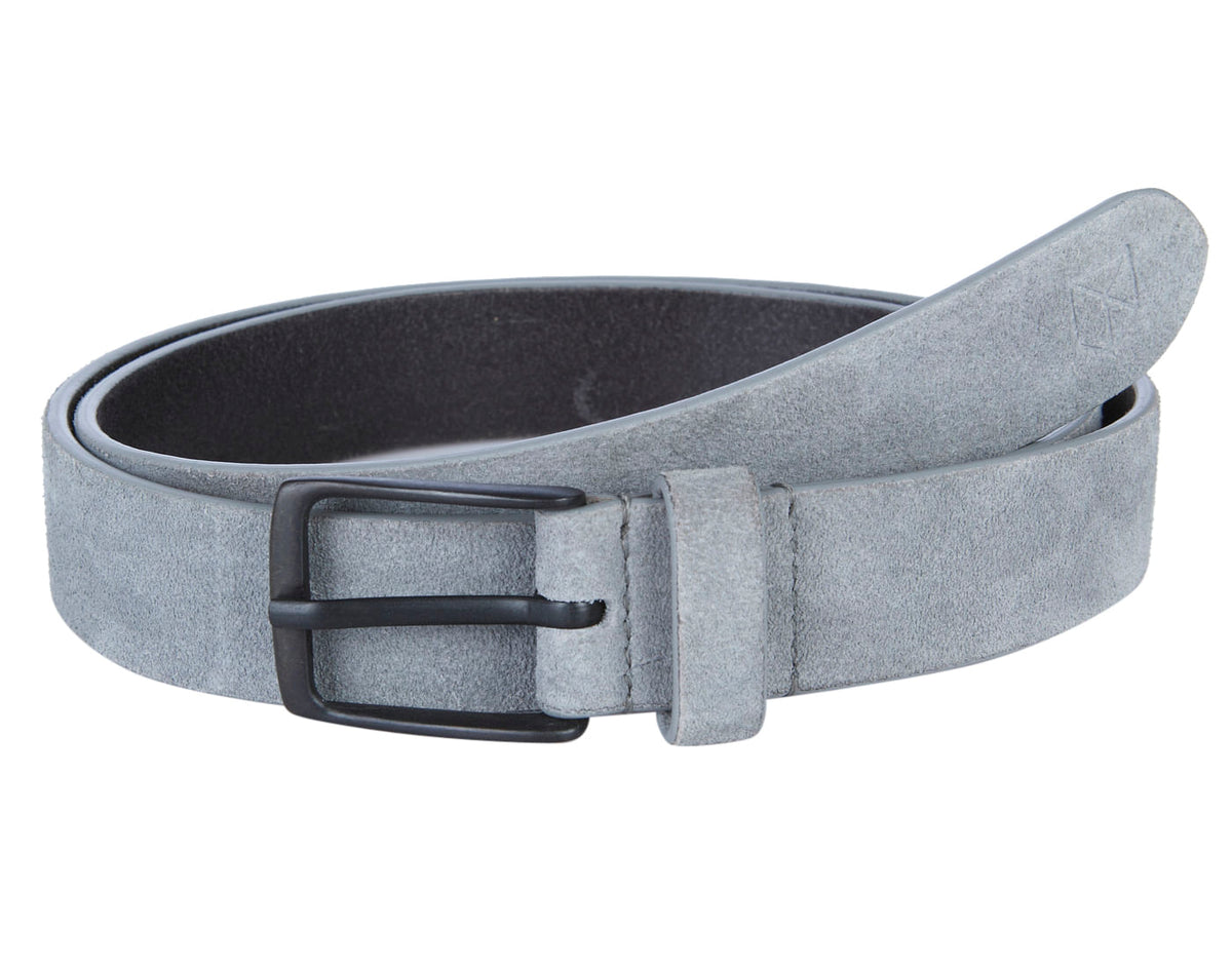 Grey Suede Belt - 32