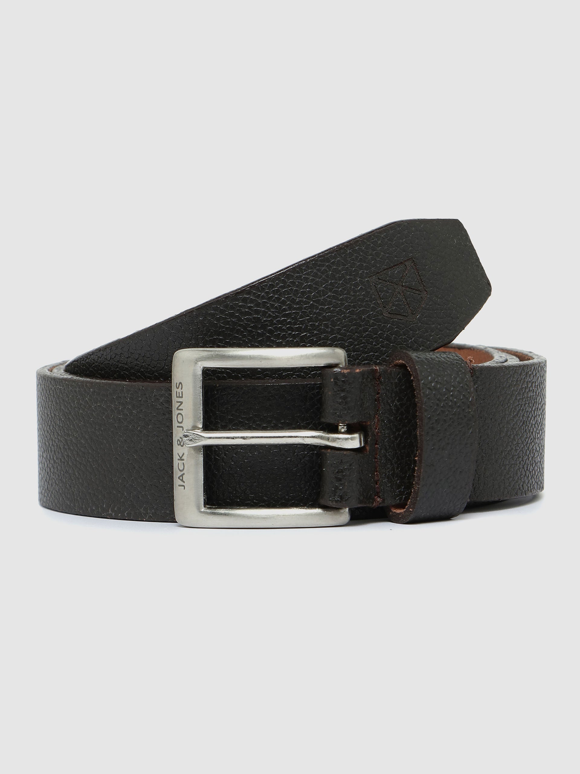 Dark Brown Leather Belt