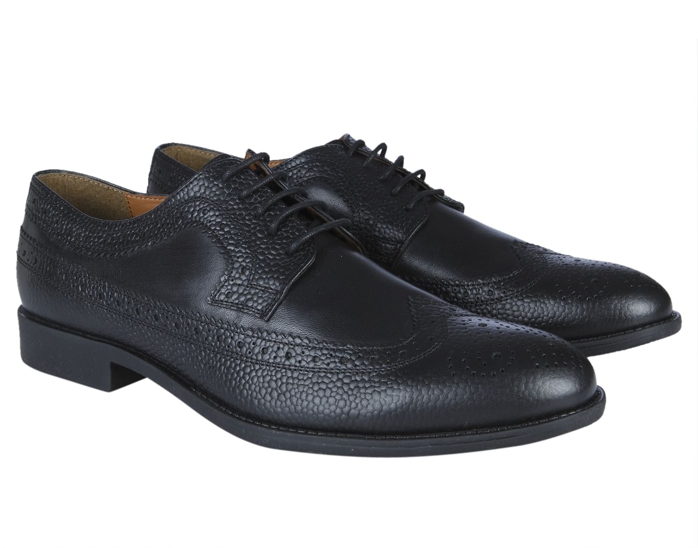 Black Leather Oxford Shoes