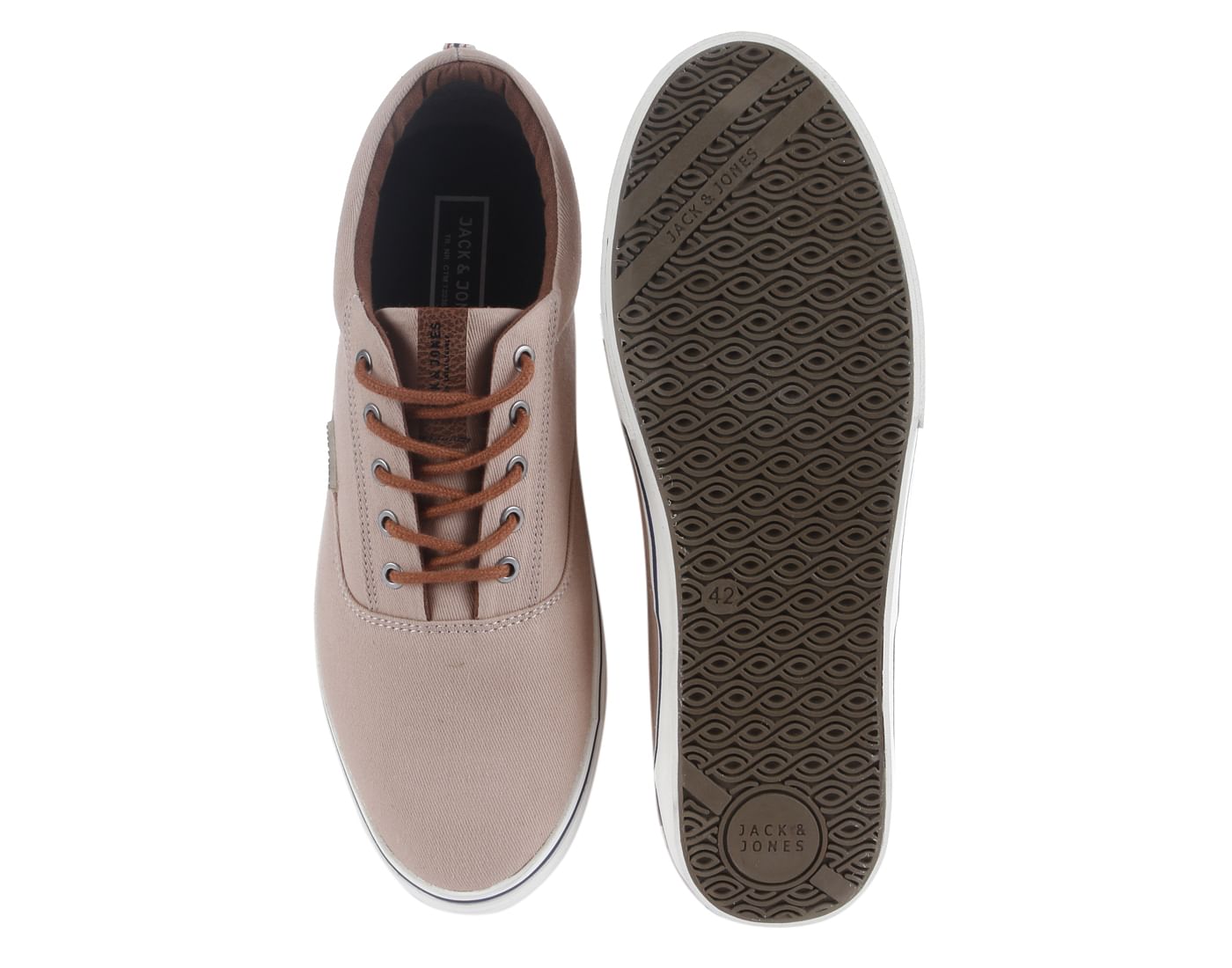 Beige Canvas Sneakers