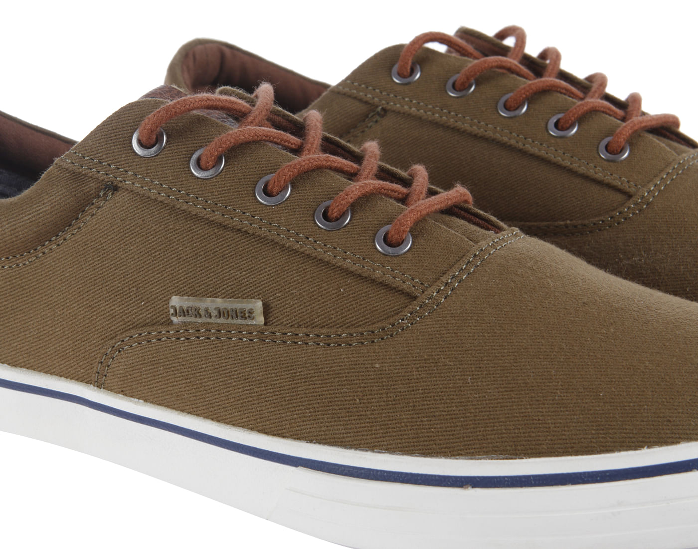 Brown Colourblocked Canvas Sneakers