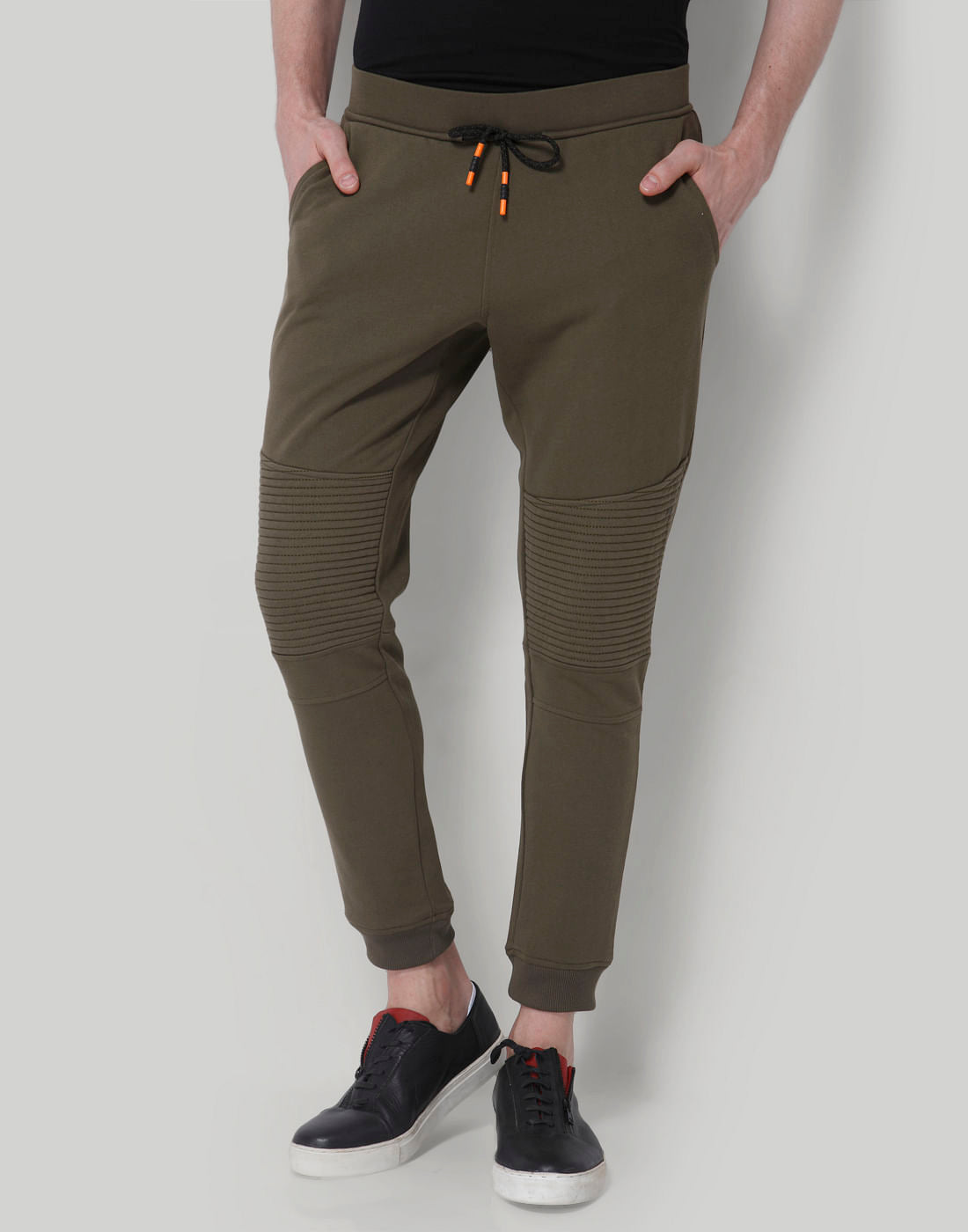 Green Drawstring Waist Sweatpants