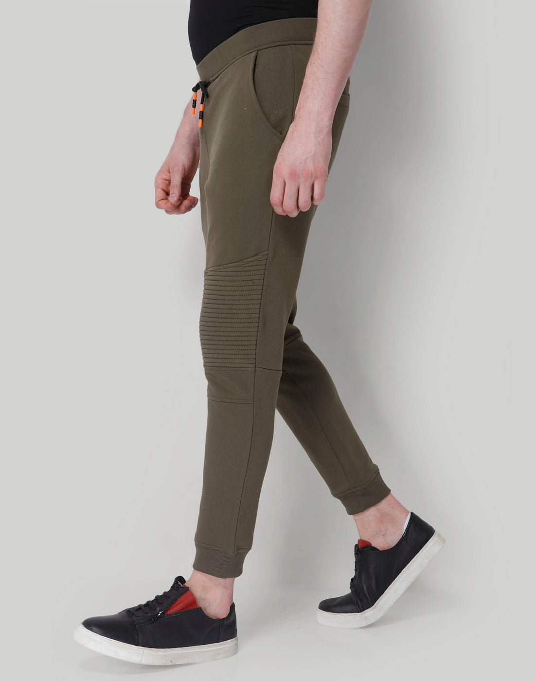Green Drawstring Waist Sweatpants