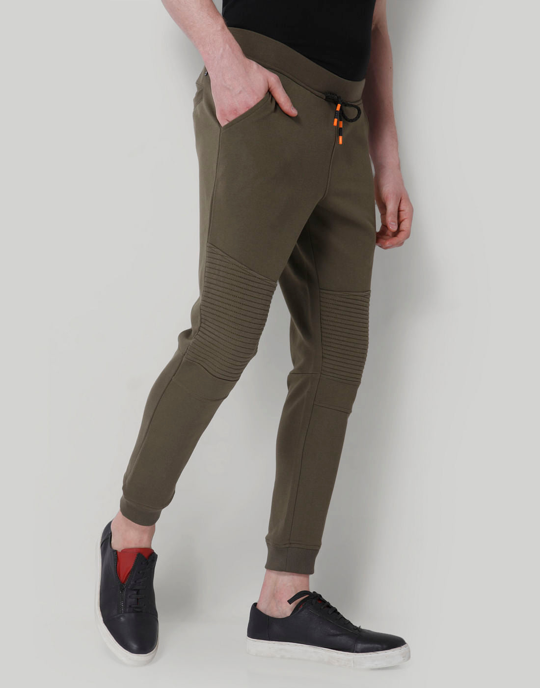 Green Drawstring Waist Sweatpants