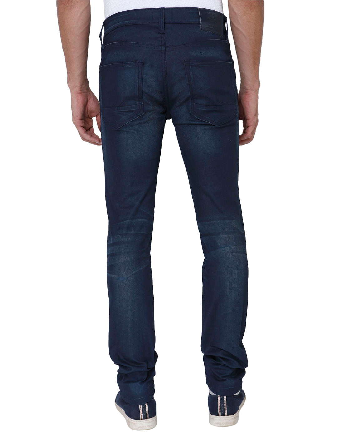 Dark Blue Washed Ben Skinny Jeans