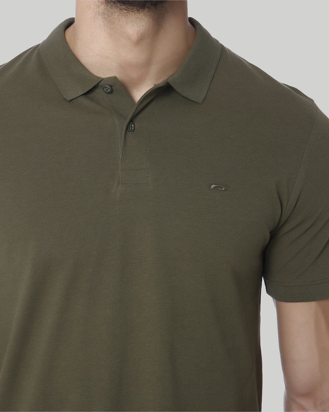 Green Polo Neck T-Shirt