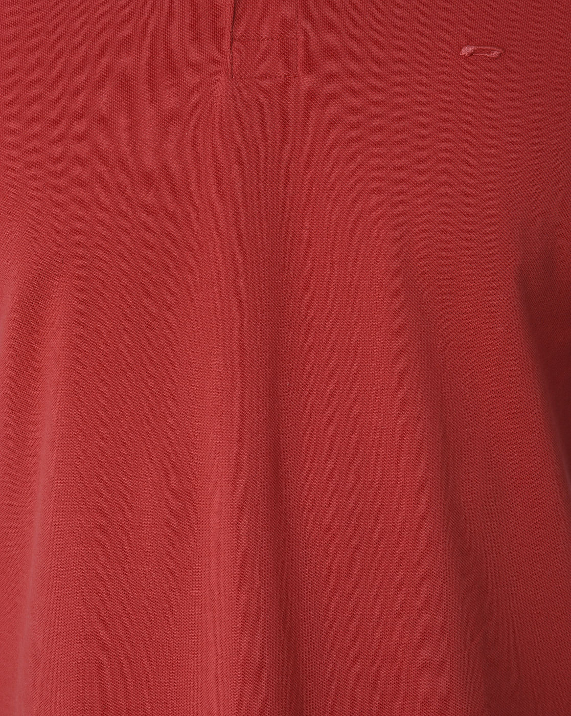 Red Polo Neck T-Shirt