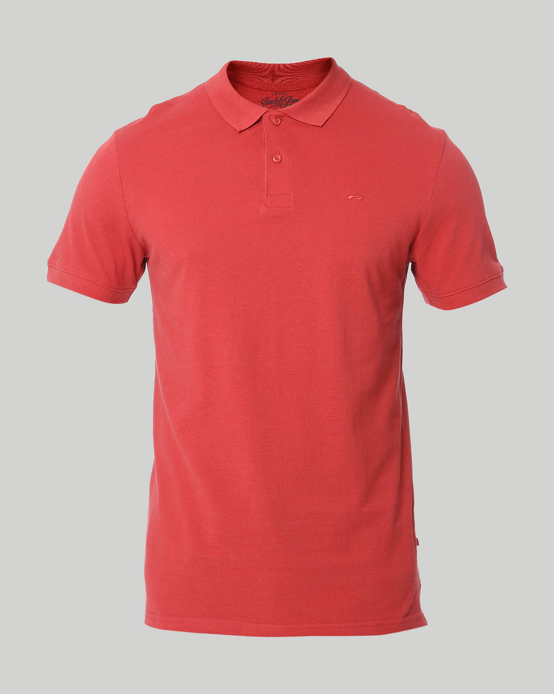 Red Polo Neck T-Shirt