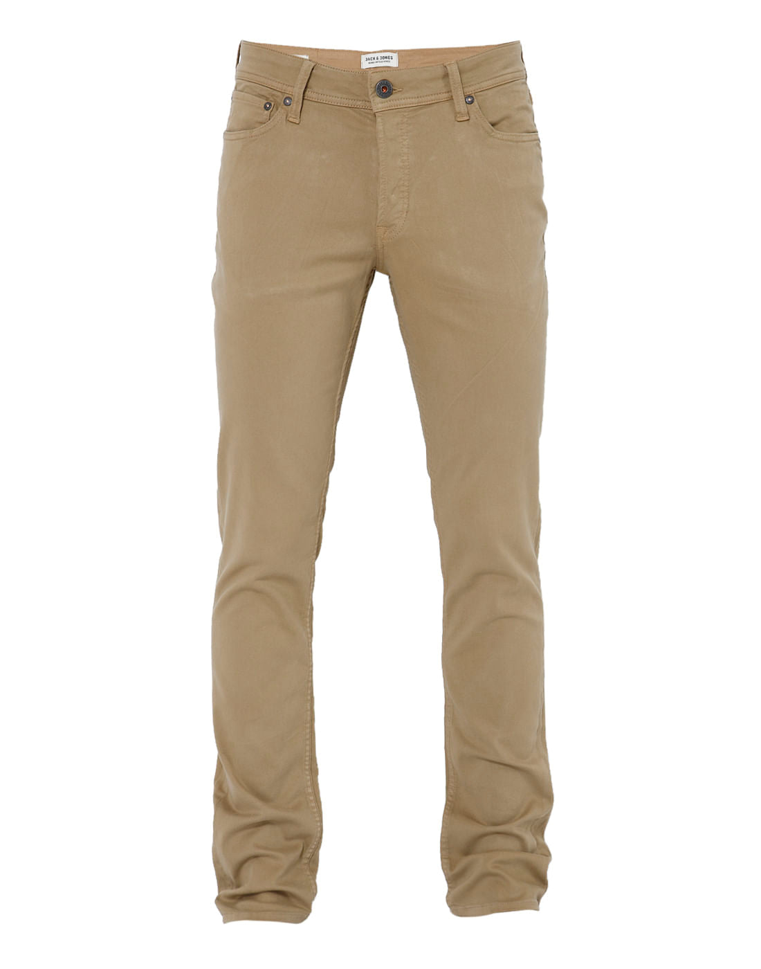 Brown Low Rise Slim Fit Pants