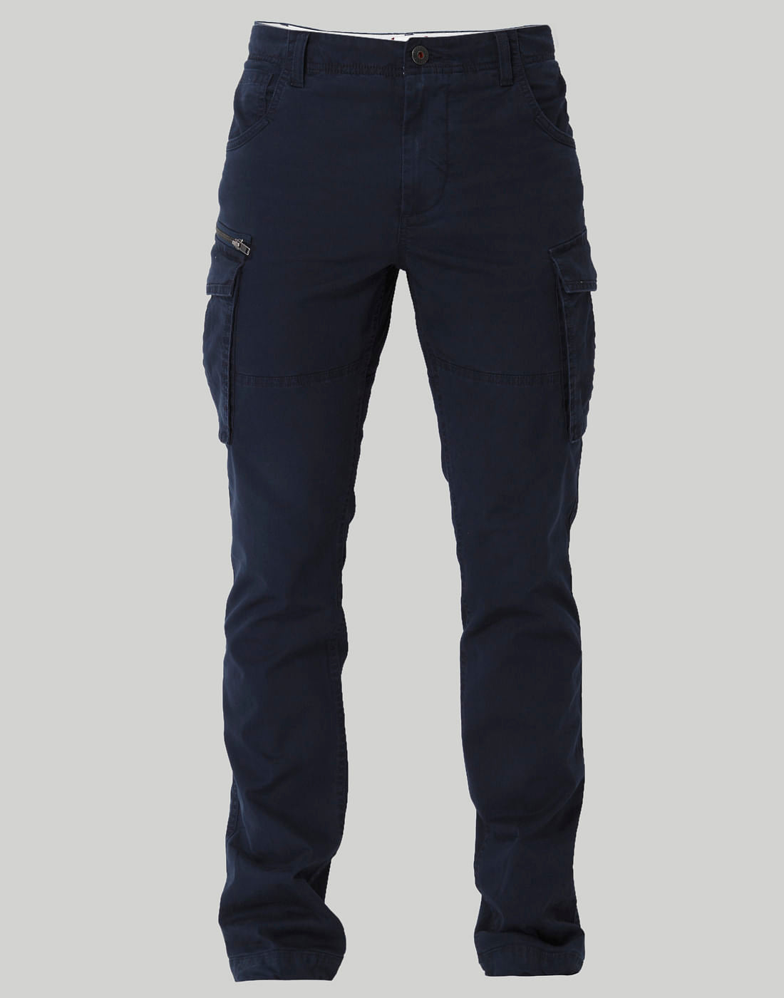 Blue Regular Fit Casual Pants