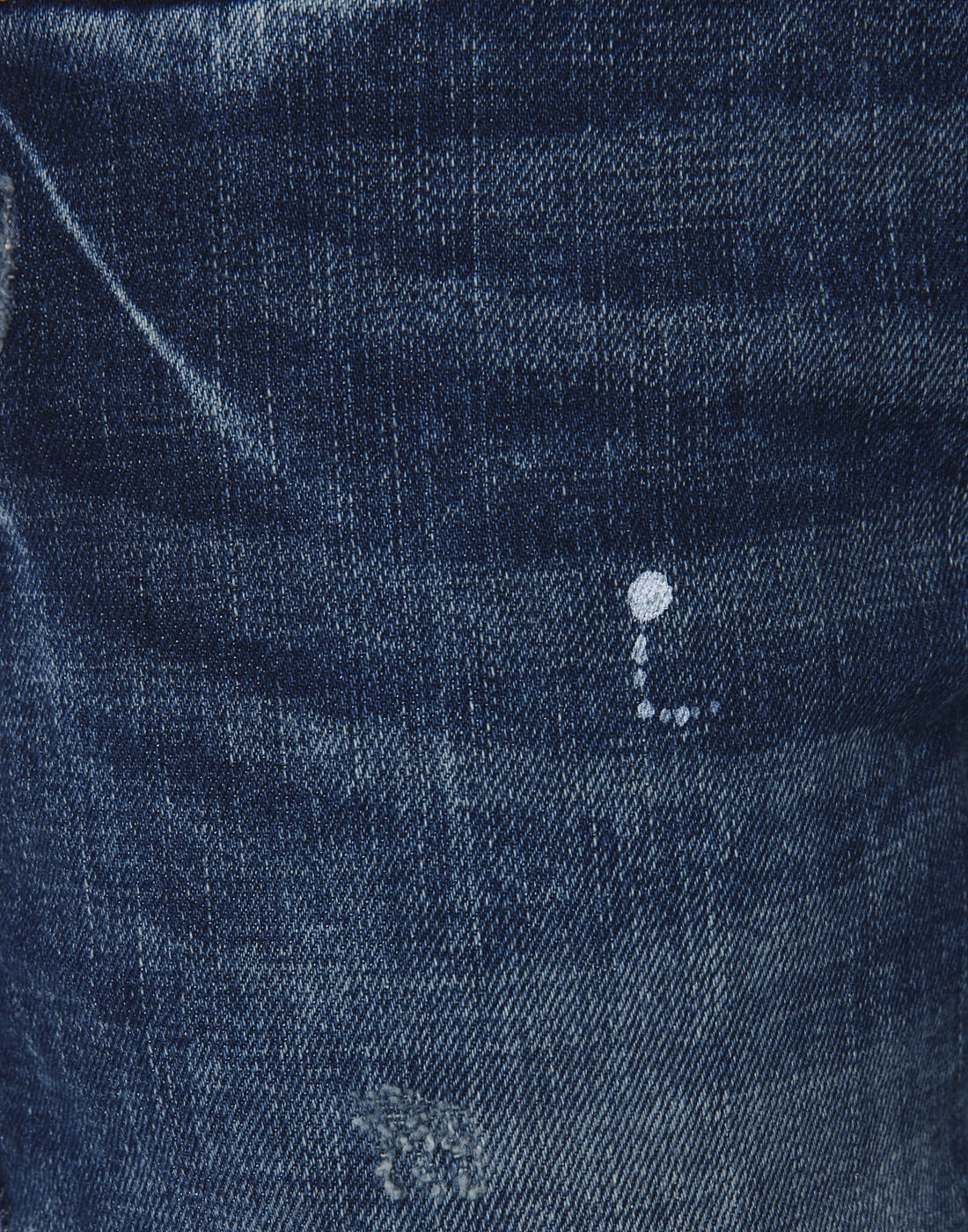 Blue Ripped Ben Skinny Fit Jeans