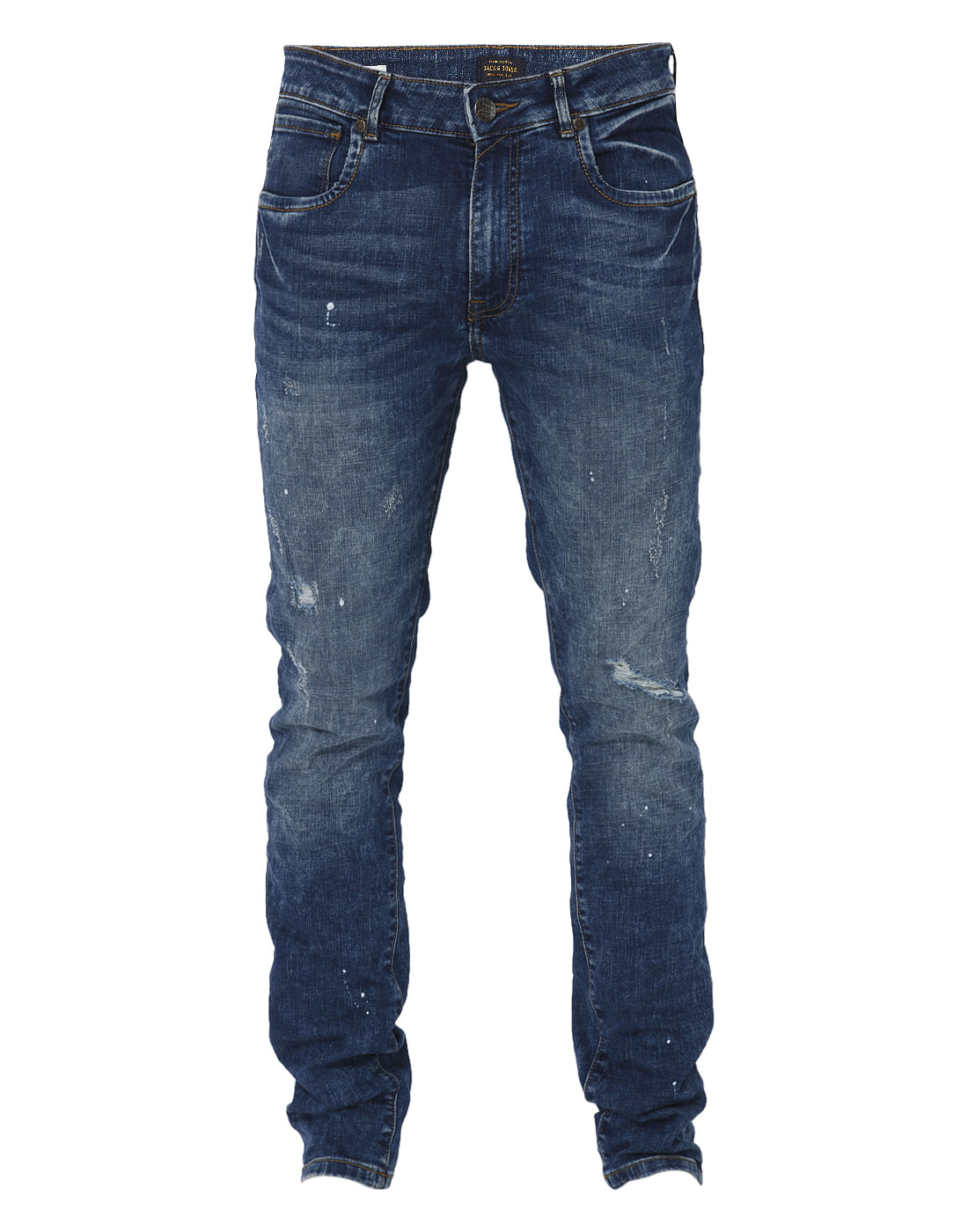Blue Ripped Ben Skinny Fit Jeans
