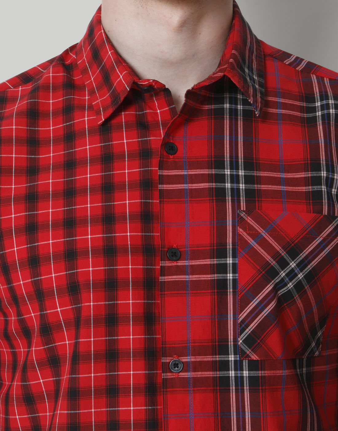 Red Slim Fit Shirts