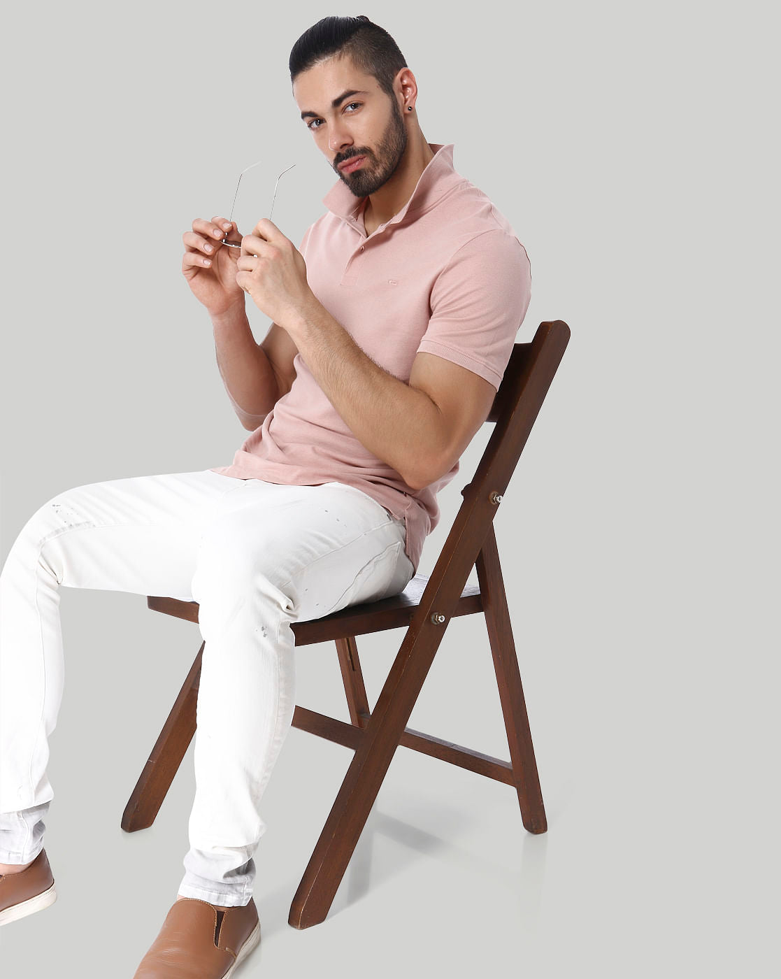 White Low Rise Liam Skinny Jeans