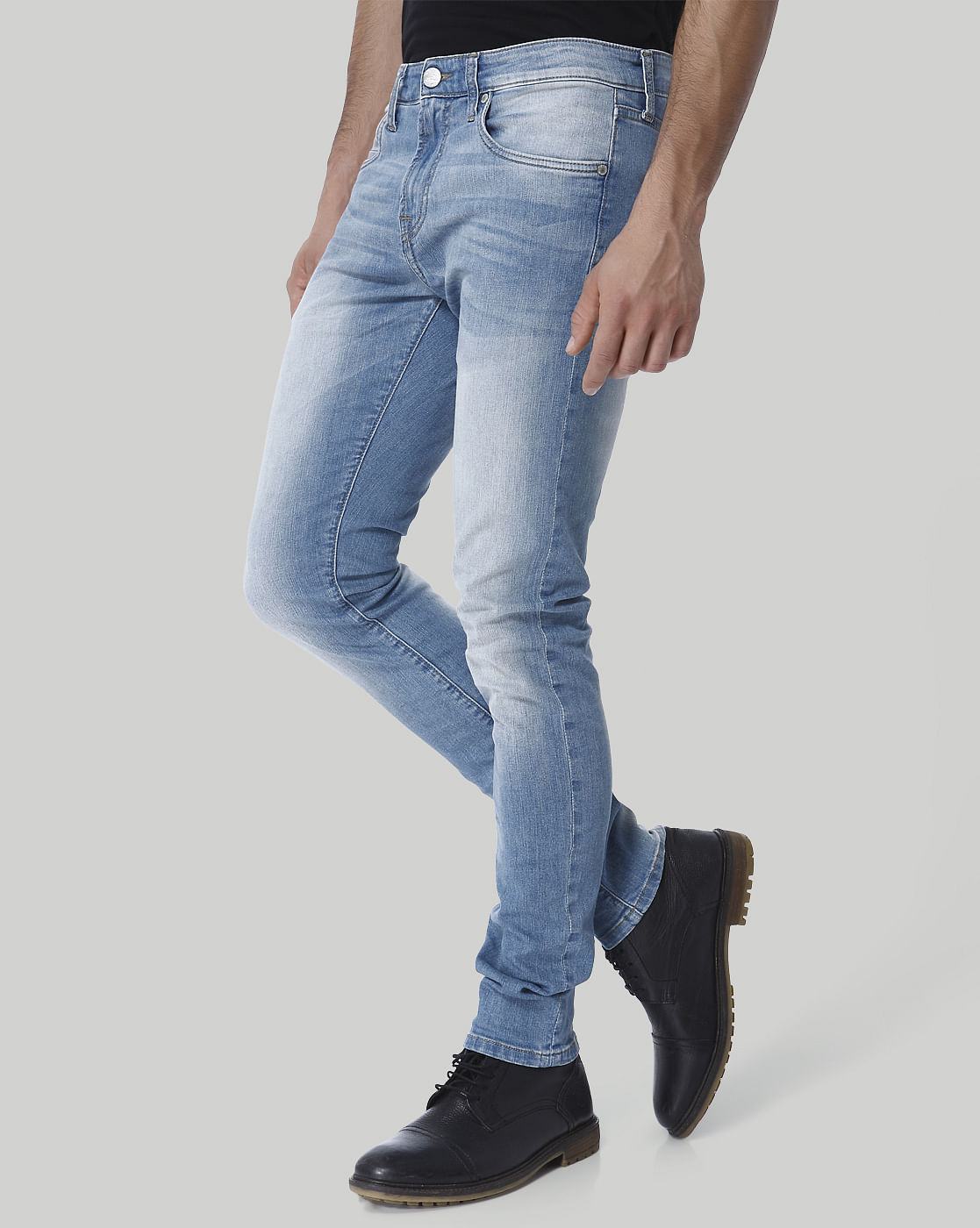 Blue Faded Glenn Slim Fit Jeans