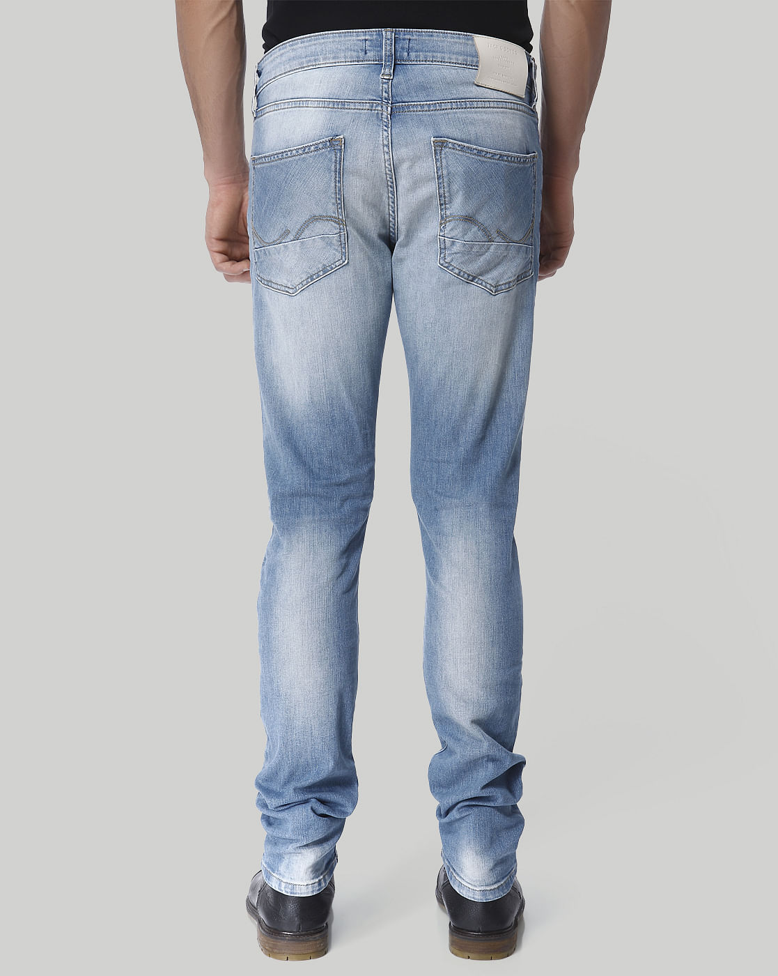 Blue Faded Glenn Slim Fit Jeans
