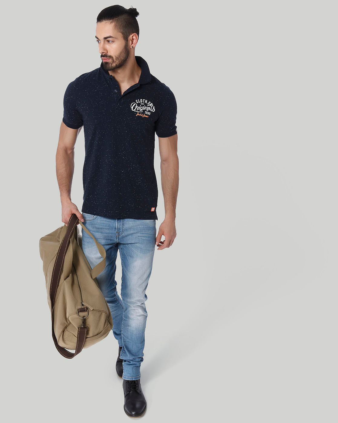 Blue Faded Glenn Slim Fit Jeans