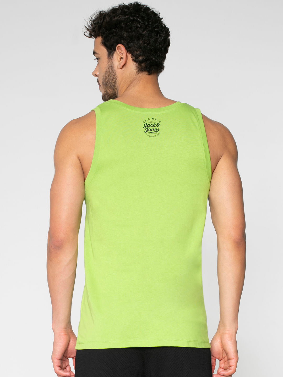 Green Logo Print Vest