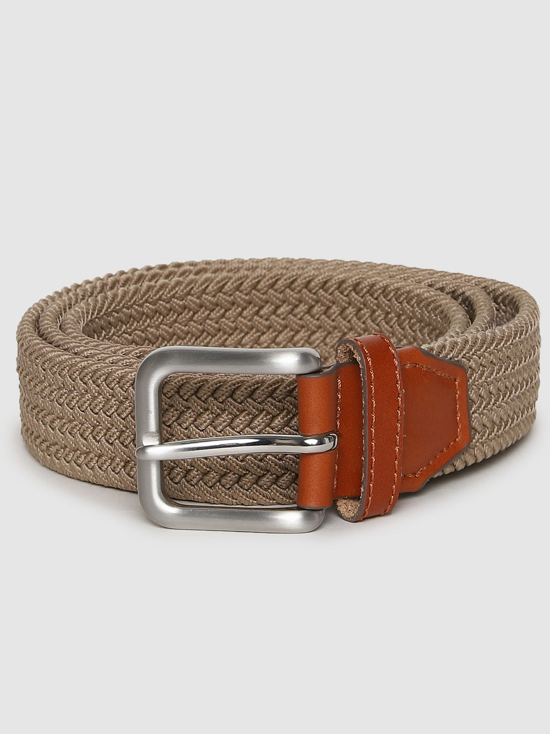 Beige Woven Belt - 90 cm