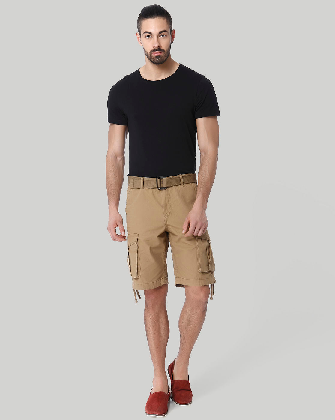 Brown Cargo Shorts